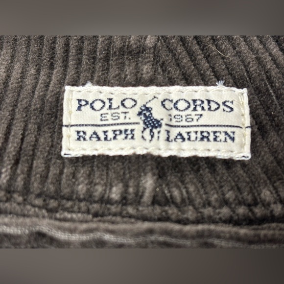 Vintage Polo Ralph Lauren Cords Wide Wale W33L36 Brown Great Condtion 90s Y2K - Picture 1 of 9